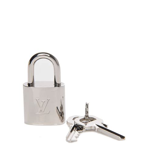 louis vuitton silver lock and key|Louis Vuitton keychain pouch.